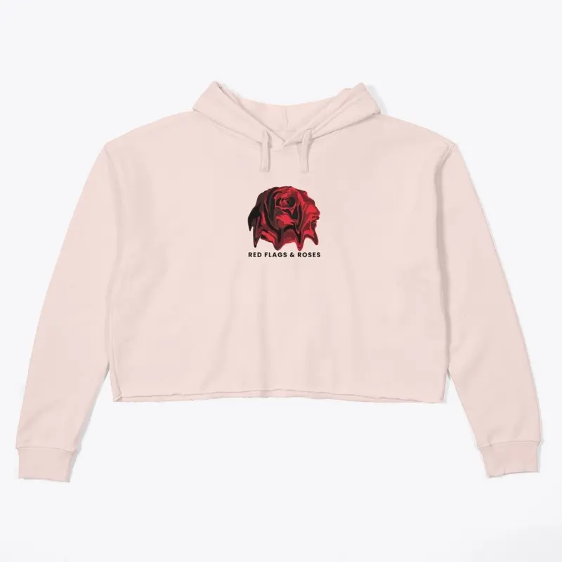 Red Flags Crop Hoodie